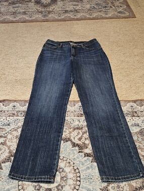 Lee Women's Dark Blue Straight-Leg Jeans